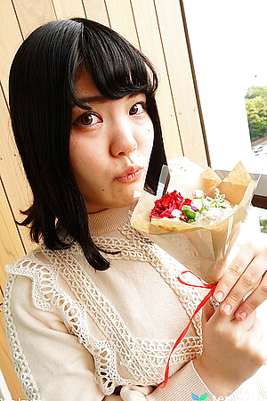 Chubby Ryo Izumi impatient to fuck with us