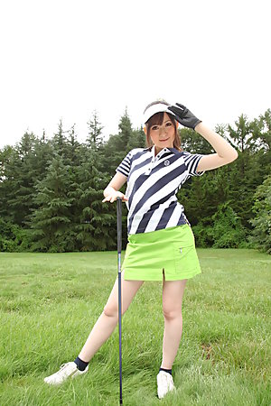 Michiru Tsukino is a hot Asian golf darling