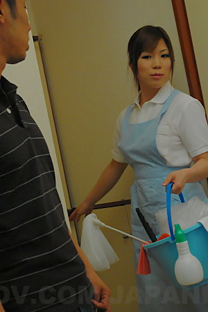 Japanese slut Nana Oshikiri  gets a big cock