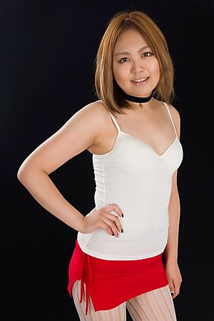 Stunning young girl Ayano Hidaka showing her feet in a white pantyhose