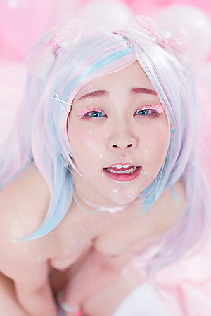 Ai Minano Makes A Milky Mess