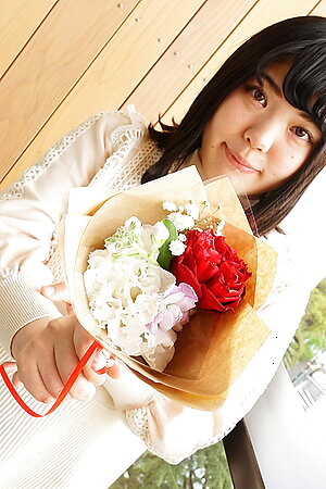 Chubby Ryo Izumi impatient to fuck with us