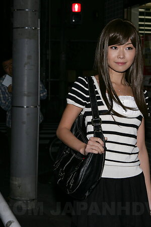 Nanako Takeuchi rubs cock with oil, sucks it and rides it like a slut.