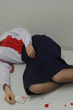 Super hot Asian prison guard gets eliminated