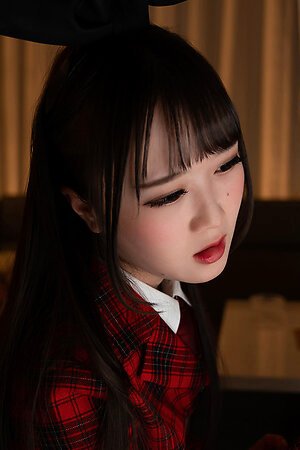 Japanese girl Ria Kurumi has fun with a double-sided dildo and licks her boyfriend's anus